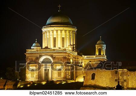 "Neo-classical Esztergomi Bazilika, Esztergom Basilica, cathedral, at night, Esztergom, Hungary, Europe" View Large Photo Image Stock Photography - "Neo-classical Esztergomi Bazilika, Esztergom Basilica, cathedral, at night, Esztergom, Hungary, Europe". Fotosearch