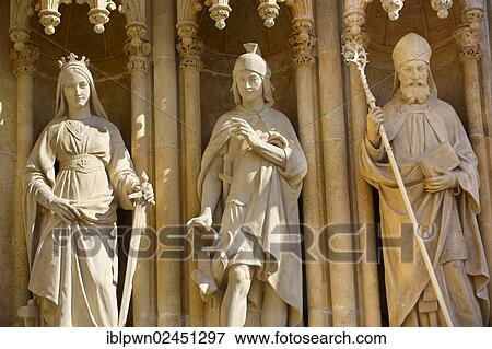 "Neo-Gothic statues of the Cathedral of the Assumption of the Blessed Virgin Mary, Zagreb, Croatia, Europe" View Large Photo Image Stock Photo - "Neo-Gothic statues of the Cathedral of the Assumption of the Blessed Virgin Mary, Zagreb, Croatia, Europe". Fotosearch