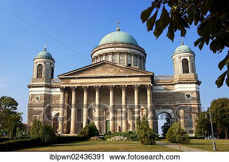 Stock Image - "Neoclassical Esztergom Basilica, the cathedral, Esztergom, Hungary, Europe". Fotosearch