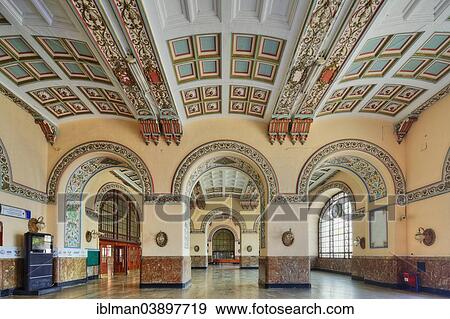 Stock Photo - "Neoclassicist concourse, Haydarpasa Station, Kadikoy, Istanbul, Asian side, Turkey, Asia". Fotosearch