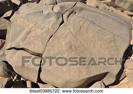 "Neolithic rock art, Bubaline or Bubalus period, rock engraving of a cow or bull, Tassili n'Ajjer National Park, Unesco World Heritage Site, Sahara desert, Algeria, Africa" View Large Photo Image Stock Image - "Neolithic rock art, Bubaline or Bubalus period, rock engraving of a cow or bull, Tassili n'Ajjer National Park, Unesco World Heritage Site, Sahara desert, Algeria, Africa". Fotosearch