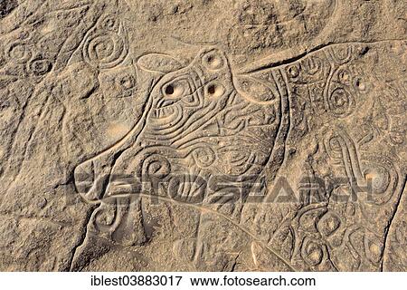 "Neolithic rock art masterpiece, the famous curly cow, Bubaline or Bubalus period, at Tinterhert, Tin Taghirt, Dider Valley, Tassili n'Ajjer National Park, Unesco World Heritage Site, Sahara desert, Algeria, Africa" View Large Photo Image Stock Photo - "Neolithic rock art masterpiece, the famous curly cow, Bubaline or Bubalus period, at Tinterhert, Tin Taghirt, Dider Valley, Tassili n'Ajjer National Park, Unesco World Heritage Site, Sahara desert, Algeria, Africa". Fotosearch