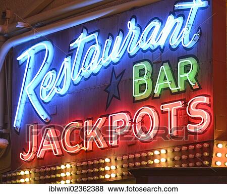 "Neon logo, Restaurant, Bar, Jackpots, Fremont Casino and Hotel, Fremont Street Experience in old Las Vegas, Downtown Las Vegas, Nevada, United States of America, USA, PublicGround" View Large Photo Image Stock Photo - "Neon logo, Restaurant, Bar, Jackpots, Fremont Casino and Hotel, Fremont Street Experience in old Las Vegas, Downtown Las Vegas, Nevada, United States of America, USA, PublicGround". Fotosearch