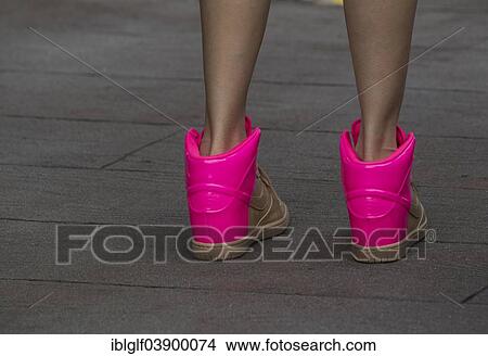 "Neon pink shoes, Hong Kong, China, Asia" View Large Photo Image Picture - "Neon pink shoes, Hong Kong, China, Asia". Fotosearch