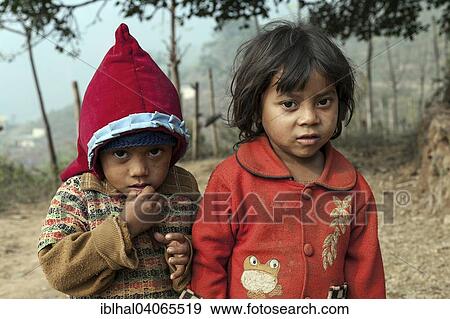 "Nepalese children, girl and boy, portrait, Bandipur, Nepal, Asia" View Large Photo Image Stock Photo - "Nepalese children, girl and boy, portrait, Bandipur, Nepal, Asia". Fotosearch