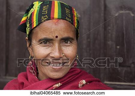 "Nepalese woman with colourful headscarf, portrait, Bandipur, Nepal, Asia" View Large Photo Image Stock Photography - "Nepalese woman with colourful headscarf, portrait, Bandipur, Nepal, Asia". Fotosearch