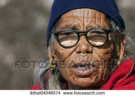"Nepalese woman with glasses, portrait, Kathmandu Valley, Nepal, Asia" View Large Photo Image Picture - "Nepalese woman with glasses, portrait, Kathmandu Valley, Nepal, Asia". Fotosearch