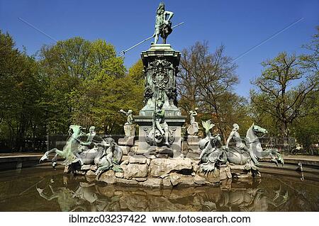 "Neptune Fountain, Nuremberg City Park, Nuremberg, Middle Franconia, Bavaria, Germany, Europe" View Large Photo Image Stock Image - "Neptune Fountain, Nuremberg City Park, Nuremberg, Middle Franconia, Bavaria, Germany, Europe". Fotosearch