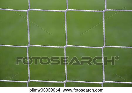 "Netting of a football goal, Germany, Europe" View Large Photo Image Picture - "Netting of a football goal, Germany, Europe". Fotosearch