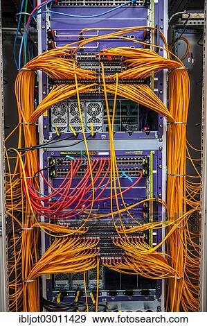"Network servers, cabling in a server room, Germany, Europe" View Large Photo Image Stock Photo - "Network servers, cabling in a server room, Germany, Europe". Fotosearch