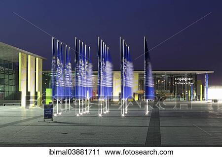 "Neue Messe, exhibition venue at the airport, east entrance, Stuttgart, Baden-Wurttemberg, Germany, Europe" View Large Photo Image Stock Image - "Neue Messe, exhibition venue at the airport, east entrance, Stuttgart, Baden-Wurttemberg, Germany, Europe". Fotosearch