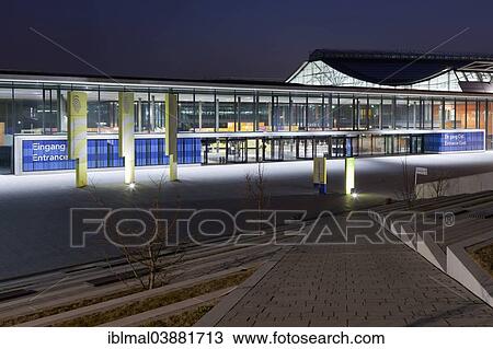 "Neue Messe, exhibition venue at the airport, east entrance, Stuttgart, Baden-Wurttemberg, Germany, Europe" View Large Photo Image Stock Image - "Neue Messe, exhibition venue at the airport, east entrance, Stuttgart, Baden-Wurttemberg, Germany, Europe". Fotosearch