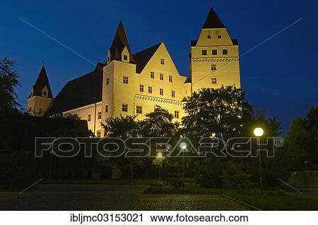 Stock Image - "Neues Schloss castle, Ingolstadt, Upper Bavaria, Bavaria, Germany, Europe". Fotosearch