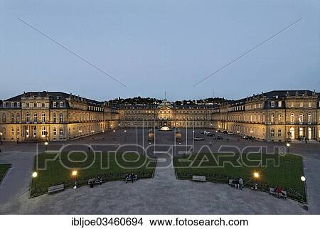 "Neues Schloss, New Palace, seat of the Baden-Wuerttemberg State Ministry of Finance and Economy, Stuttgart, Baden-Wurttemberg, Germany, Europe" View Large Photo Image Picture - "Neues Schloss, New Palace, seat of the Baden-Wuerttemberg State Ministry of Finance and Economy, Stuttgart, Baden-Wurttemberg, Germany, Europe". Fotosearch