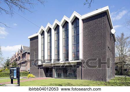 Stock Image - "New Apostolic Church, Emden, East Frisia, Lower Saxony, Germany, Europe". Fotosearch