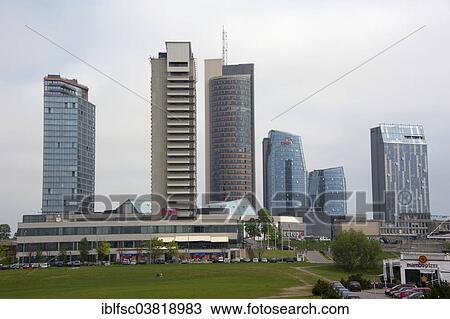 "New buildings on the Neris River, New Town, Naujamiestis, Vilnius, Lithuania, Baltic States, Europe" View Large Photo Image Stock Image - "New buildings on the Neris River, New Town, Naujamiestis, Vilnius, Lithuania, Baltic States, Europe". Fotosearch