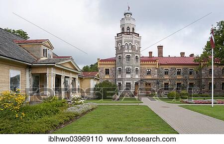 "New Castle, built in 1881 as a residence to the manor, Gothic Revival style, since 2003 the seat of the district administration, historical wooden house on the left, Sigulda or Segewold, Latvia, Europe" View Large Photo Image Stock Image - "New Castle, built in 1881 as a residence to the manor, Gothic Revival style, since 2003 the seat of the district administration, historical wooden house on the left, Sigulda or Segewold, Latvia, Europe". Fotosearch