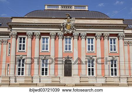 Stock Photo - "New City Palace, Potsdamer Stadtschloss, Potsdam, Brandenburg, Germany, Europe". Fotosearch