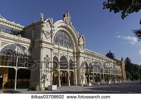 "New Colonnade, Nova kolonada, Marianske Lazne, Karlovy Vary Region, Bohemia, Czech Republic, Europe" View Large Photo Image Stock Image - "New Colonnade, Nova kolonada, Marianske Lazne, Karlovy Vary Region, Bohemia, Czech Republic, Europe". Fotosearch
