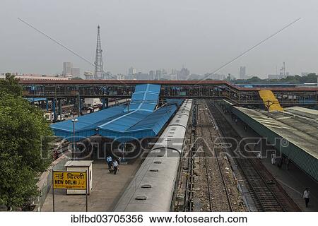 "New Delhi Railway Station, New Delhi, Delhi, India, Asia" View Large Photo Image Stock Photograph - "New Delhi Railway Station, New Delhi, Delhi, India, Asia". Fotosearch