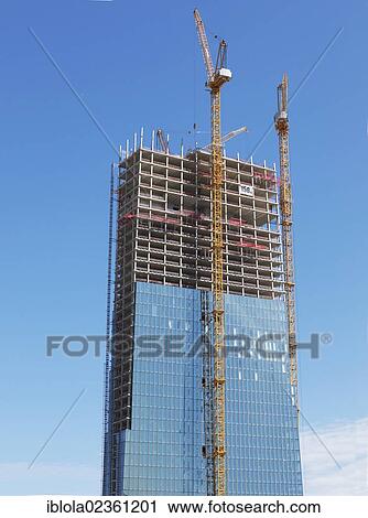 "New European Central Bank, ECB, under construction, Frankfurt am Main, Hesse, Germany, Europe" View Large Photo Image Stock Image - "New European Central Bank, ECB, under construction, Frankfurt am Main, Hesse, Germany, Europe". Fotosearch