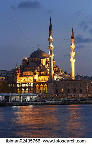 "New Mosque, Yeni Cami, Golden Horn, Eminonu, Istanbul, european side, Turkey, Europe, PublicGround, Asia" View Large Photo Image Stock Photograph - "New Mosque, Yeni Cami, Golden Horn, Eminonu, Istanbul, european side, Turkey, Europe, PublicGround, Asia". Fotosearch
