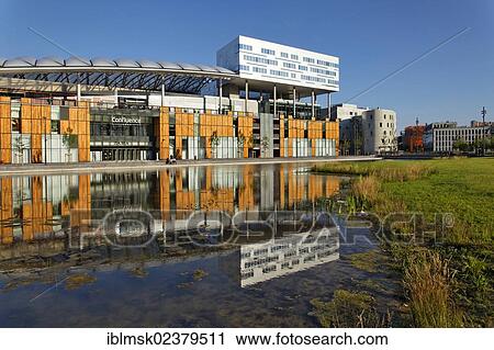 "New neighborhood on the Quai Rambaud, supermarket """"Lyon Confluence"""", Lyon, Departement Rhone, France, Europe" View Large Photo Image Stock Image - "New neighborhood on the Quai Rambaud, supermarket """"Lyon Confluence"""", Lyon, Departement Rhone, France, Europe". Fotosearch