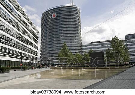 Picture - "New Vodafone headquarters, Heerdt, Dusseldorf, Rhineland, North Rhine-Westphalia, Germany, Europe". Fotosearch
