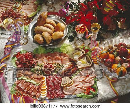 Stock Photo - New Year's buffet. Fotosearch