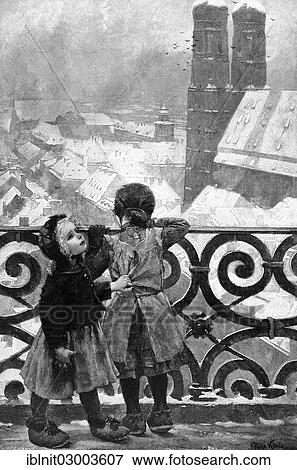 "New Year's Day, illustration from the Moderne Kunst in Meisterholzschnitten yearbook, 1900" View Large Photo Image Stock Photo - "New Year's Day, illustration from the Moderne Kunst in Meisterholzschnitten yearbook, 1900". Fotosearch