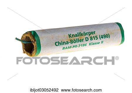 Stock Image - "New Year's Eve firework, quarter stick". Fotosearch