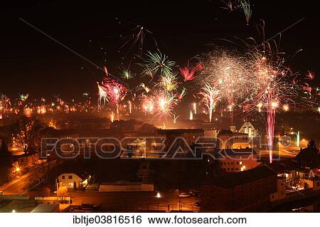 "New Year's Eve fireworks, Eilenburg, Saxony, Germany, Europe" View Large Photo Image Stock Photograph - "New Year's Eve fireworks, Eilenburg, Saxony, Germany, Europe". Fotosearch