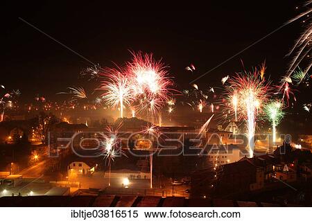 "New Year's Eve fireworks, Eilenburg, Saxony, Germany, Europe" View Large Photo Image Stock Photography - "New Year's Eve fireworks, Eilenburg, Saxony, Germany, Europe". Fotosearch