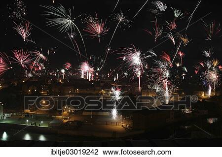 "New Year's Eve fireworks over Eilenburg, view from Burgberg, Eilenburg, Eilenburg, Saxony, Germany, Europe" View Large Photo Image Stock Image - "New Year's Eve fireworks over Eilenburg, view from Burgberg, Eilenburg, Eilenburg, Saxony, Germany, Europe". Fotosearch