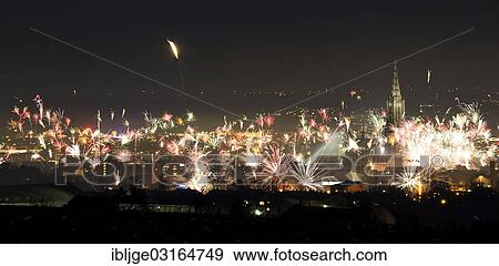 "New Year's Eve fireworks over Ulm, composite of 21 pictures, Ulm, Baden-Wurttemberg, Germany, Europe" View Large Photo Image Stock Photo - "New Year's Eve fireworks over Ulm, composite of 21 pictures, Ulm, Baden-Wurttemberg, Germany, Europe". Fotosearch