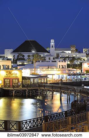 Newly Remodeled Waterfront At The Blue Hour Night Shot