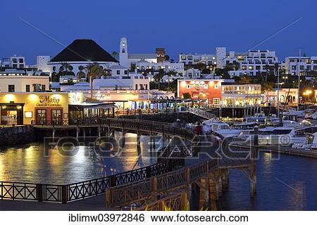 Newly Remodeled Waterfront At The Blue Hour Night Shot