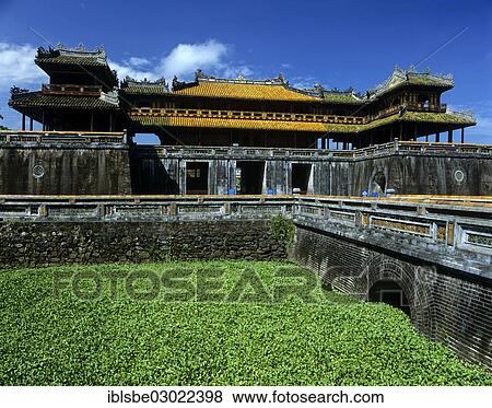 "Ngo Mon Gate, Imperial Palace of Hoang Thanh, Trung Dao bridge, Hue, Provinz Thua Thien-Hue, Vietnam, Asia" View Large Photo Image Stock Photo - "Ngo Mon Gate, Imperial Palace of Hoang Thanh, Trung Dao bridge, Hue, Provinz Thua Thien-Hue, Vietnam, Asia". Fotosearch