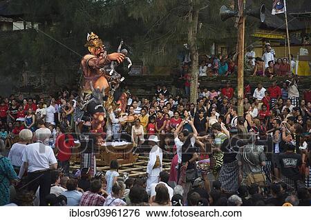 "Ngrupuk parade with Ogoh-Ogoh figures on the night before the Nyepi or Balinese New Year celebration, Ubud, Bali, Indonesia, Asia" View Large Photo Image Stock Photograph - "Ngrupuk parade with Ogoh-Ogoh figures on the night before the Nyepi or Balinese New Year celebration, Ubud, Bali, Indonesia, Asia". Fotosearch