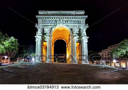 "Night scene, Arco della Vittoria triumphal arch Piazza della Vittoria, Genoa, Liguria, Italy, Europe" View Large Photo Image Stock Image - "Night scene, Arco della Vittoria triumphal arch Piazza della Vittoria, Genoa, Liguria, Italy, Europe". Fotosearch
