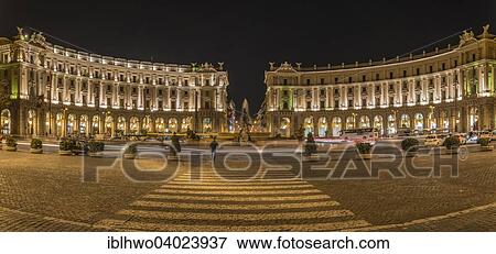 "Night scene, Piazza della Repubblica, 1898, Gaetano Koch, Castro Pretorio, Rome, Lazio, Italy, Europe" View Large Photo Image Stock Photo - "Night scene, Piazza della Repubblica, 1898, Gaetano Koch, Castro Pretorio, Rome, Lazio, Italy, Europe". Fotosearch