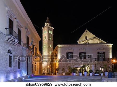 "Night scene, Romanesque Trani Cathedral, 11th century, Piazza, Trani, Bari, Apulia, Italy Province" View Large Photo Image Stock Photo - "Night scene, Romanesque Trani Cathedral, 11th century, Piazza, Trani, Bari, Apulia, Italy Province". Fotosearch