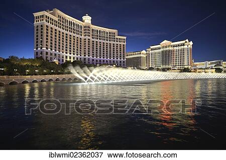 "Night shot, trick fountains, Bellagio, Caesars Palace, The Mirage, luxury hotels and casinos, Las Vegas, Nevada, USA, PublicGround" View Large Photo Image Stock Photo - "Night shot, trick fountains, Bellagio, Caesars Palace, The Mirage, luxury hotels and casinos, Las Vegas, Nevada, USA, PublicGround". Fotosearch