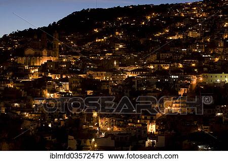 "Night view of the hilly town, Taxco, Guerrero, Mexico, North America" View Large Photo Image Stock Photography - "Night view of the hilly town, Taxco, Guerrero, Mexico, North America". Fotosearch
