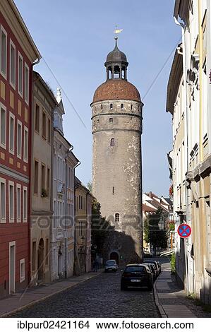 Nikolaistrasse street with Nikolaiturm tower, Goerlitz, Upper Lusatia, Lower Silesia, Saxony, Germany, Europe View Large Photo Image Picture - Nikolaistrasse street with Nikolaiturm tower, Goerlitz, Upper Lusatia, Lower Silesia, Saxony, Germany, Europe. Fotosearch