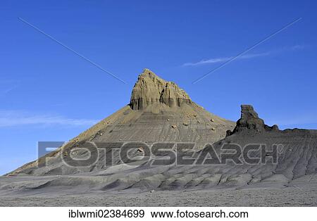 Stock Photo - "Nipple Bench Badlands, eroded coloured rocks at the Smoky Mountain Road towards Alstrom Point, Bigwater, Glen Canyon National Recreation Area, Arizona, Utah, Southwestern USA, USA". Fotosearch