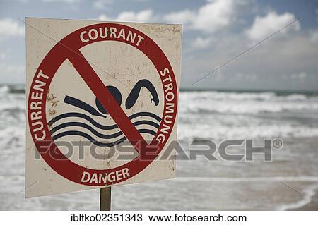 "No swimming sign, danger because of heavy currents, Atlantic coast near Soulac-sur-Mer, Aquitaine, Departement Gironde, France, Europe" View Large Photo Image Stock Image - "No swimming sign, danger because of heavy currents, Atlantic coast near Soulac-sur-Mer, Aquitaine, Departement Gironde, France, Europe". Fotosearch