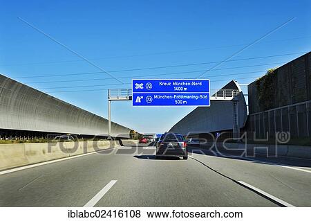 Noise barriers along the motorway near Munich, Bavaria, Germany, Europe View Large Photo Image Stock Photo - Noise barriers along the motorway near Munich, Bavaria, Germany, Europe. Fotosearch