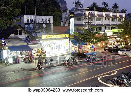 "Nopparat Thara Road, Ao Nang, Ao Nang, Krabi, Thailand, Asia" View Large Photo Image Stock Image - "Nopparat Thara Road, Ao Nang, Ao Nang, Krabi, Thailand, Asia". Fotosearch