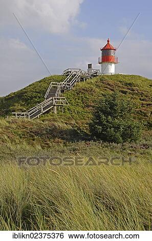 Stock Photograph - "Norddorf lighthouse, light beacon, Amrum island, North Sea, Schleswig-Holstein, Germany, Europe". Fotosearch